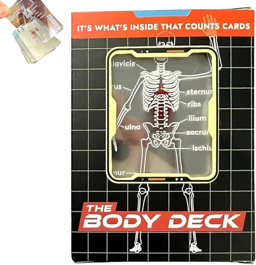The Body Deck Transparent Anatomy Playing Cards.(Rs 250 advance)