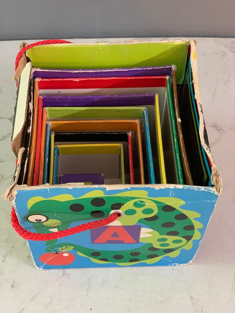 Melissa & Doug Stacking and Nesting Dice English Alphabet. (Rs 150 advance)(must check video)