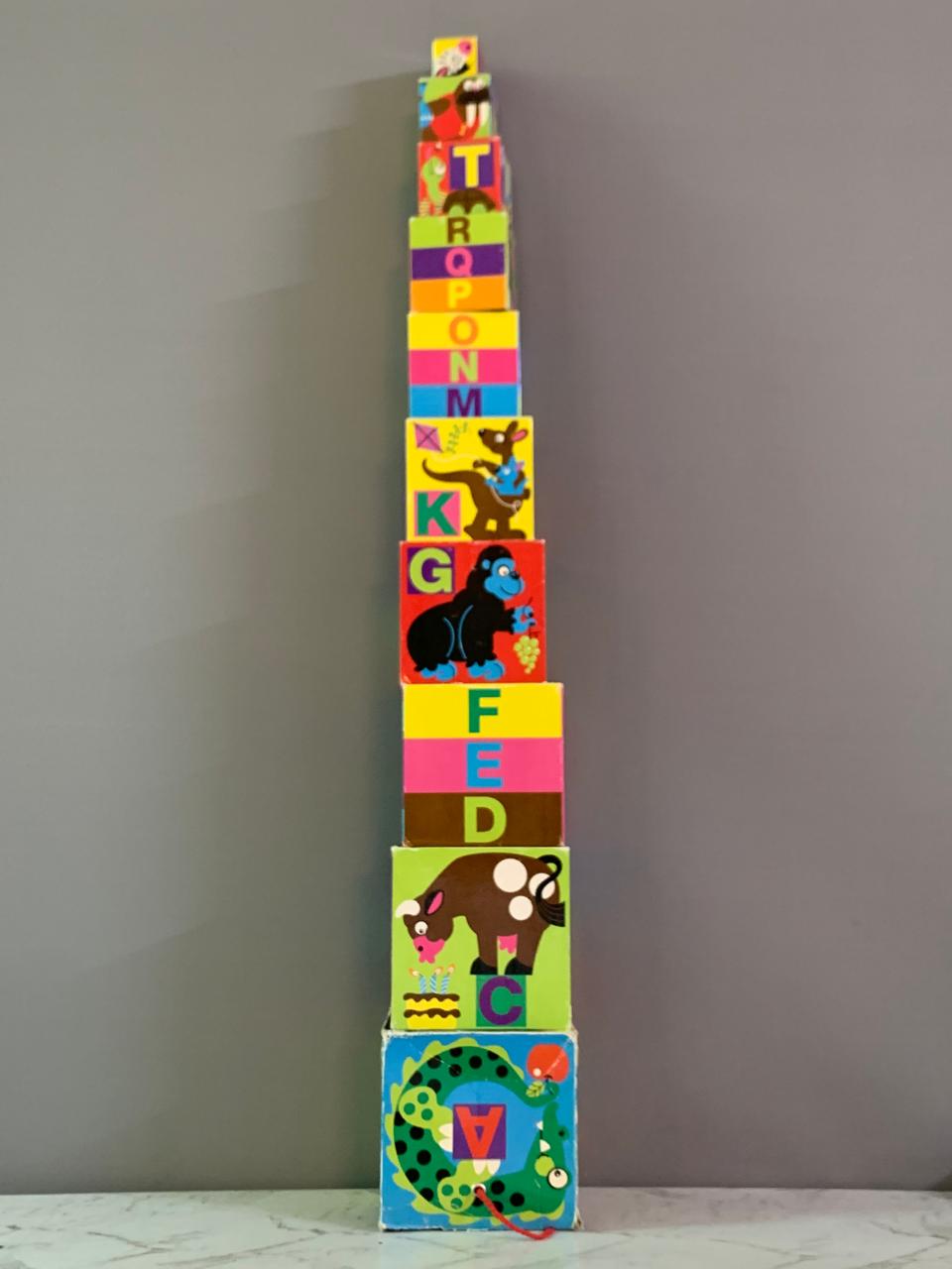 Melissa & Doug Stacking and Nesting Dice English Alphabet. (Rs 150 advance)(must check video)