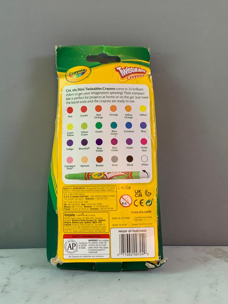 Crayola Mini Twistables Crayons (18 available) (Rs 250 advance)