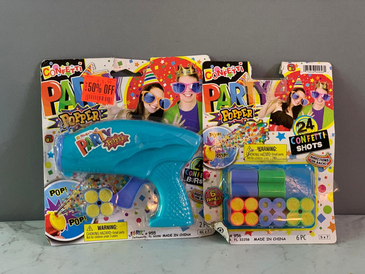 JA-RU Confetti Party Popper Toy Set. (Rs 200 advance)