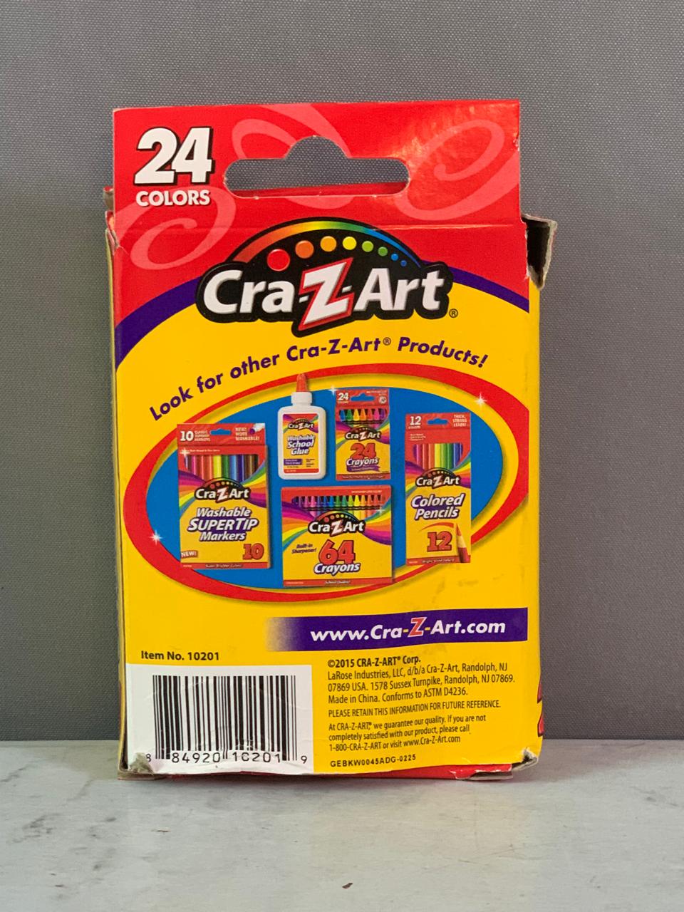 Cra-Z-Art 24 Count School Quality Crayons.(few pieces slightly damaged) (Rs 250 advance)