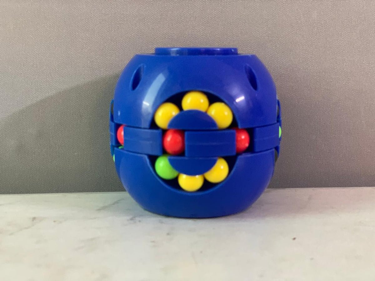 Magic Bean Rotating Cube Gyro Stress Reliever Fidget Spinner Toy