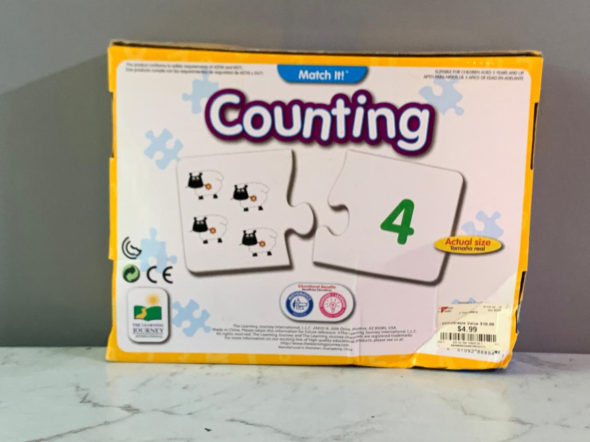 The Learning Journey MATCH IT! - COUNTING.(58 pieces)(Rs 250 advance)