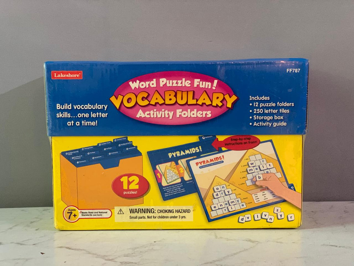 Lakeshore Learning "Word Puzzle Fun! Vocabulary Activity Folders". (New)(Rs 300 advance)