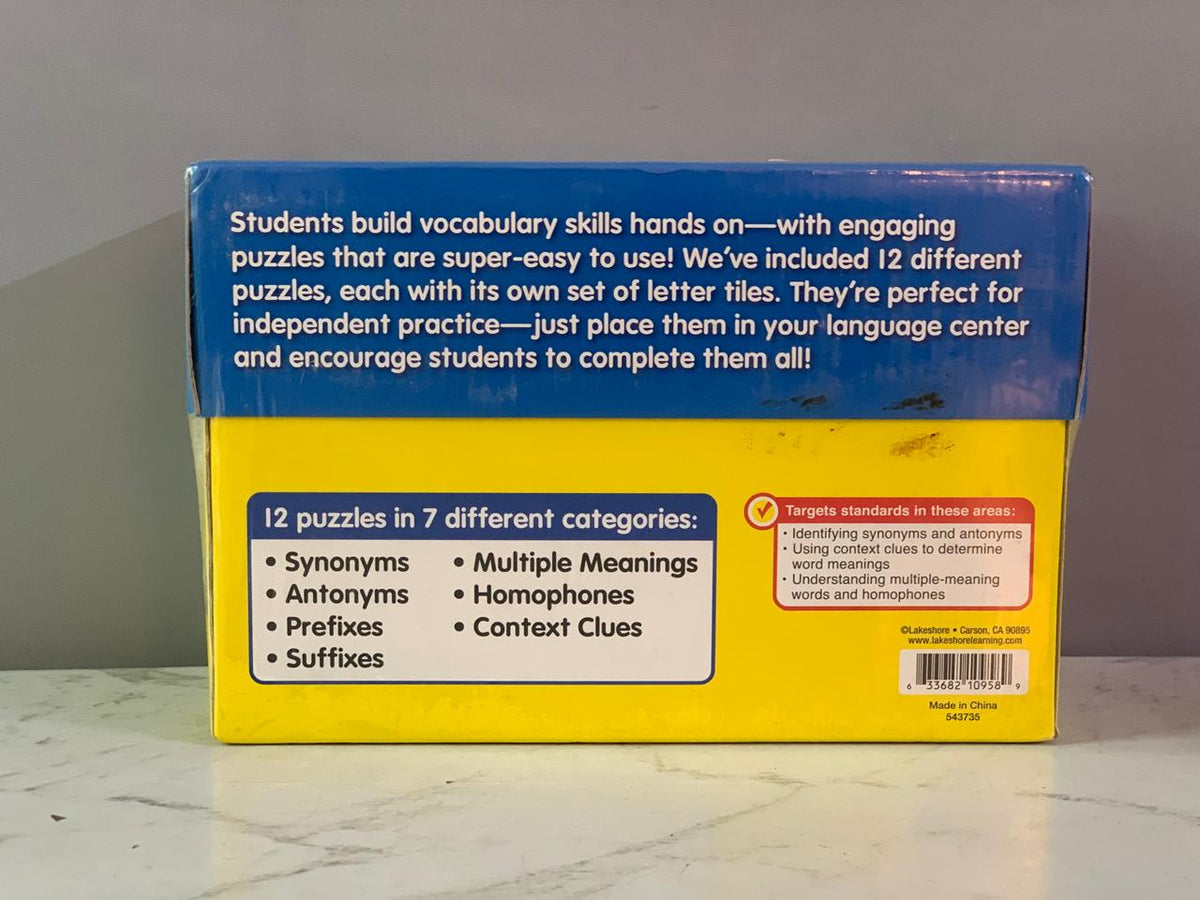 Lakeshore Learning "Word Puzzle Fun! Vocabulary Activity Folders". (New)(Rs 300 advance)