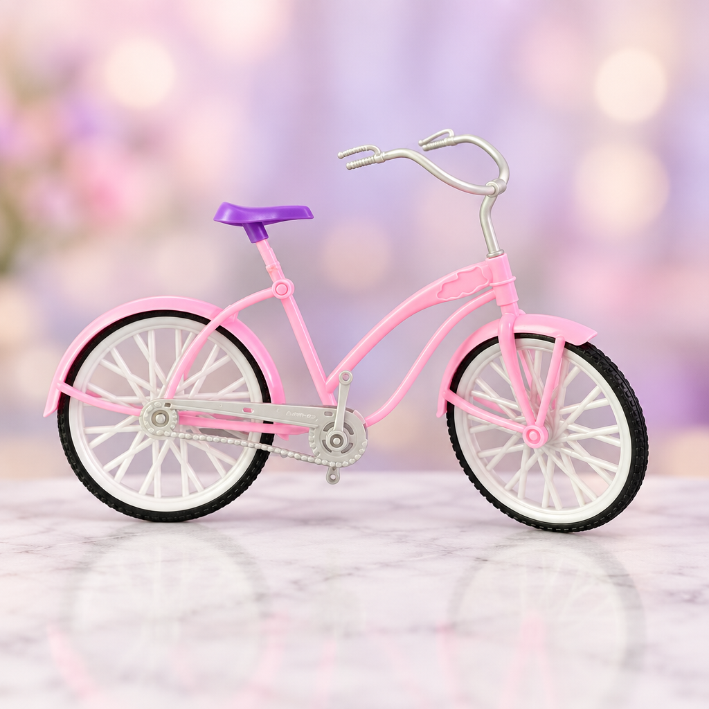 Mattel Barbie Glam Bike Toy Bicycle. (Rs 200 advance)(without pedals)