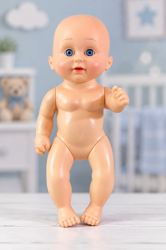 Vintage-Style Plastic Baby Doll.