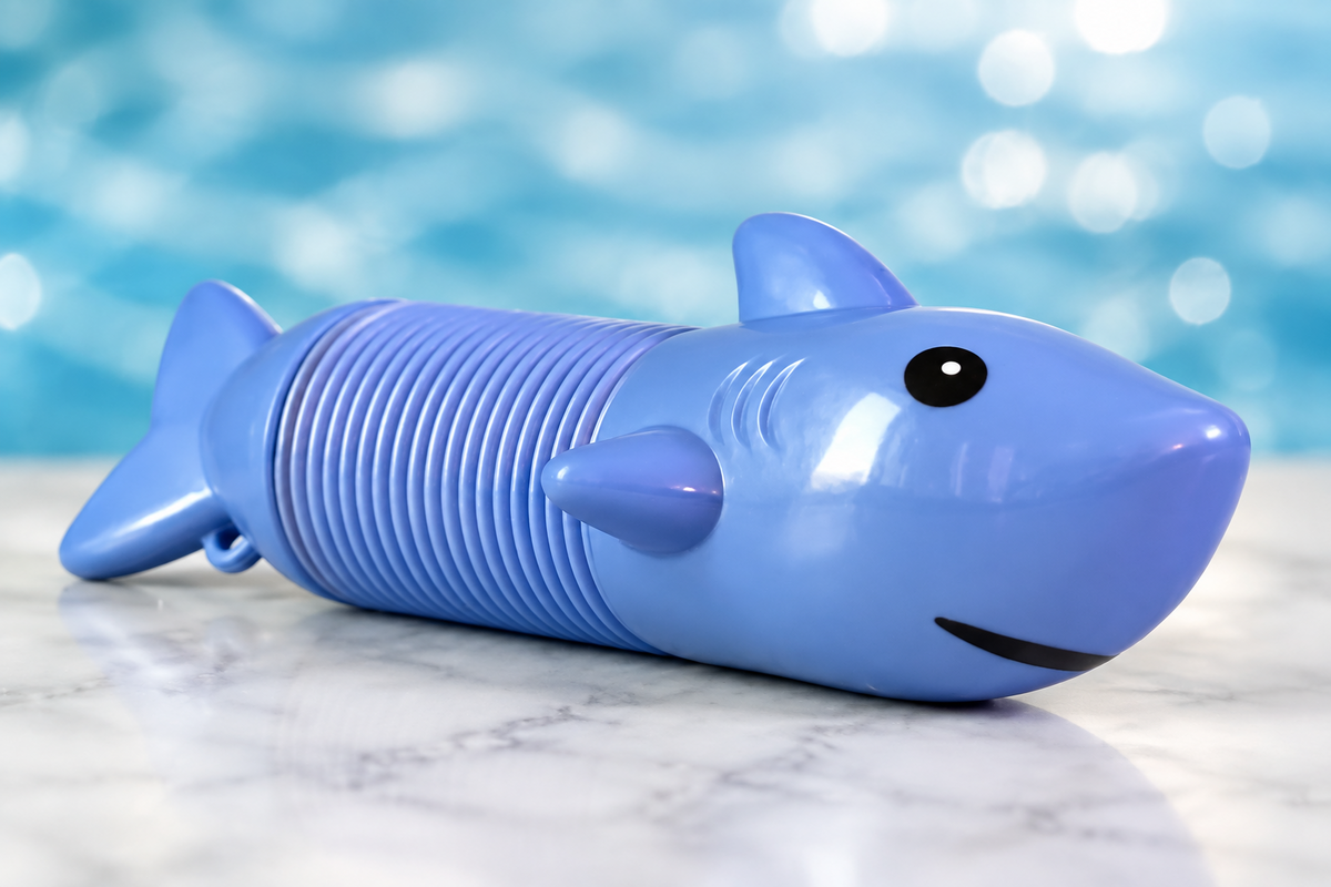 Shark Pop Tube Fidget Toy.(Rs 100 advance)