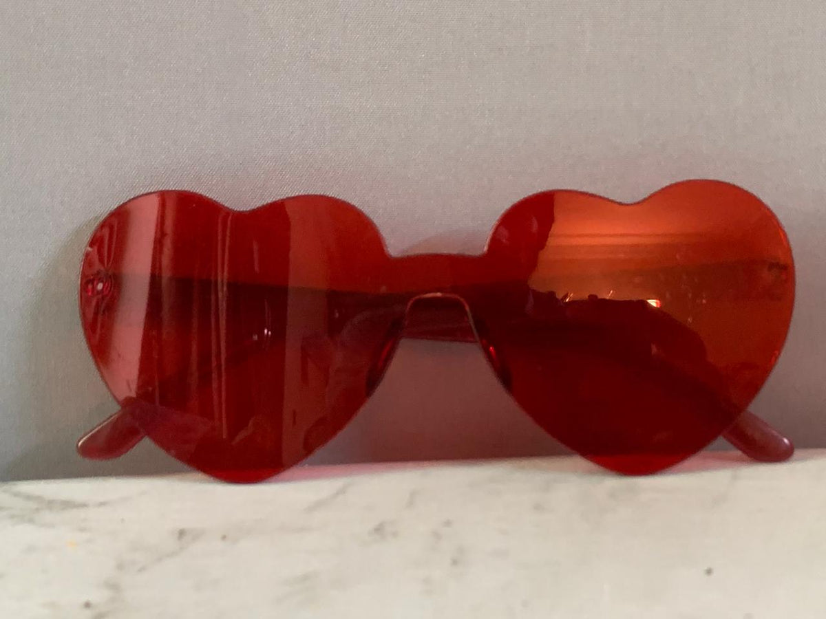 Kmart - JD Party Perspex Heart Glasses.