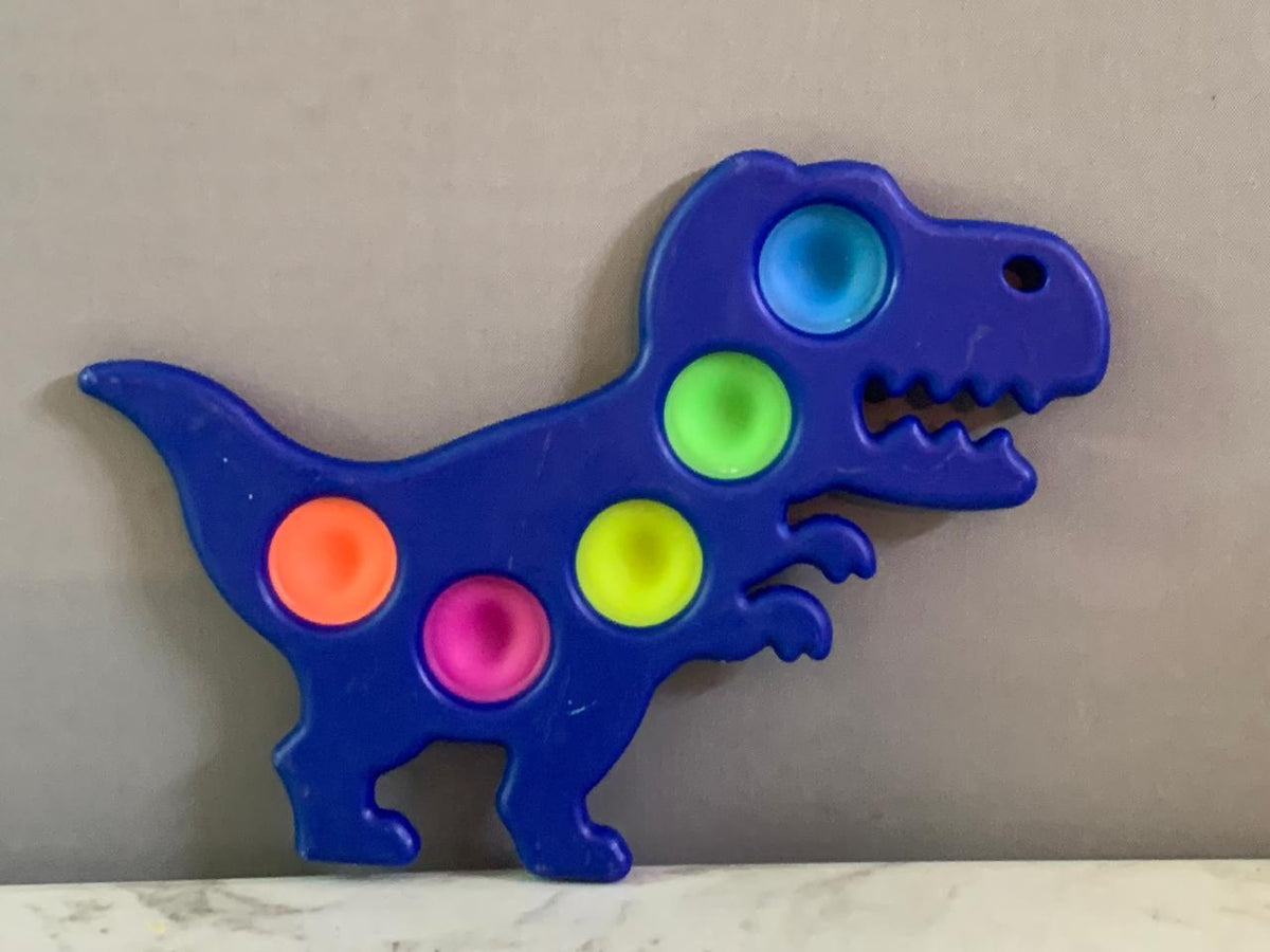 Dinosaur Push-Pop Bubble Sensory Fidget Toy.