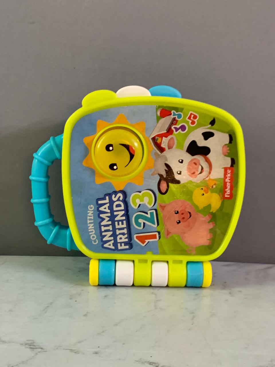 Fisher-Price Laugh & Learn Counting Animal Friends, Musical Baby Book.