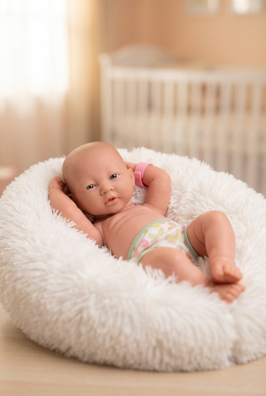 JC Toys La Newborn Realistic Vinyl Baby Doll.