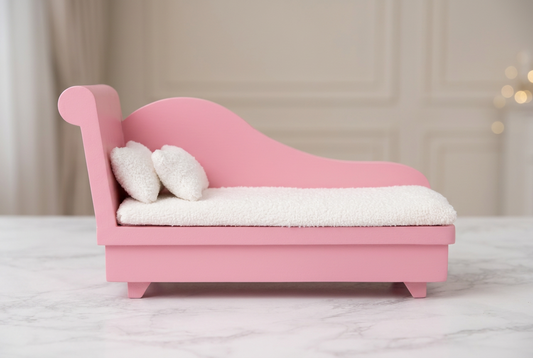Vintage KidKraft Pink Wooden Dollhouse Chaise Lounge.(Rs 100 Advance)