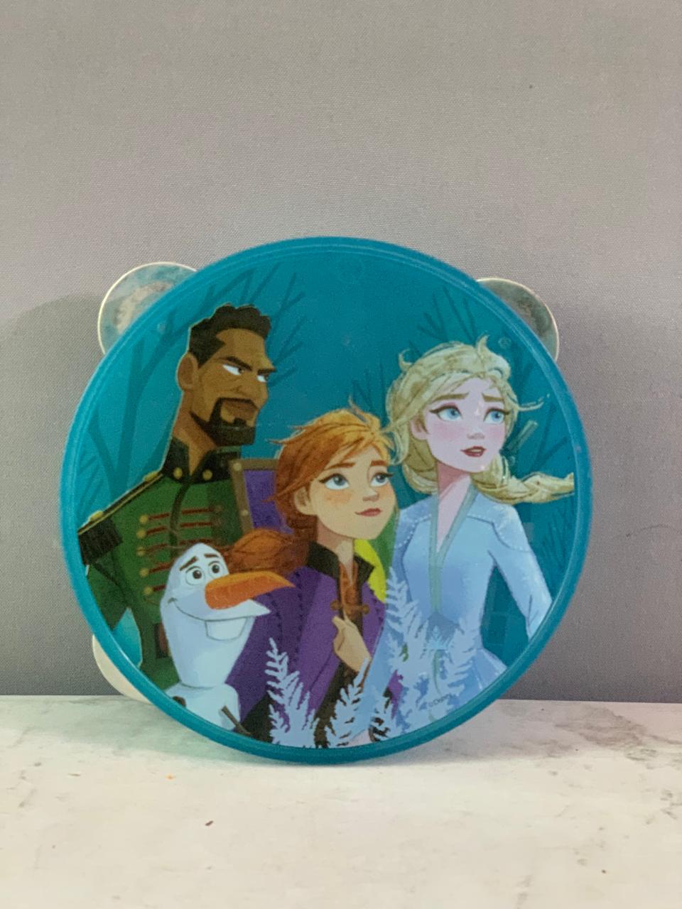 Disney Frozen II Light Up Tambourine Toy.