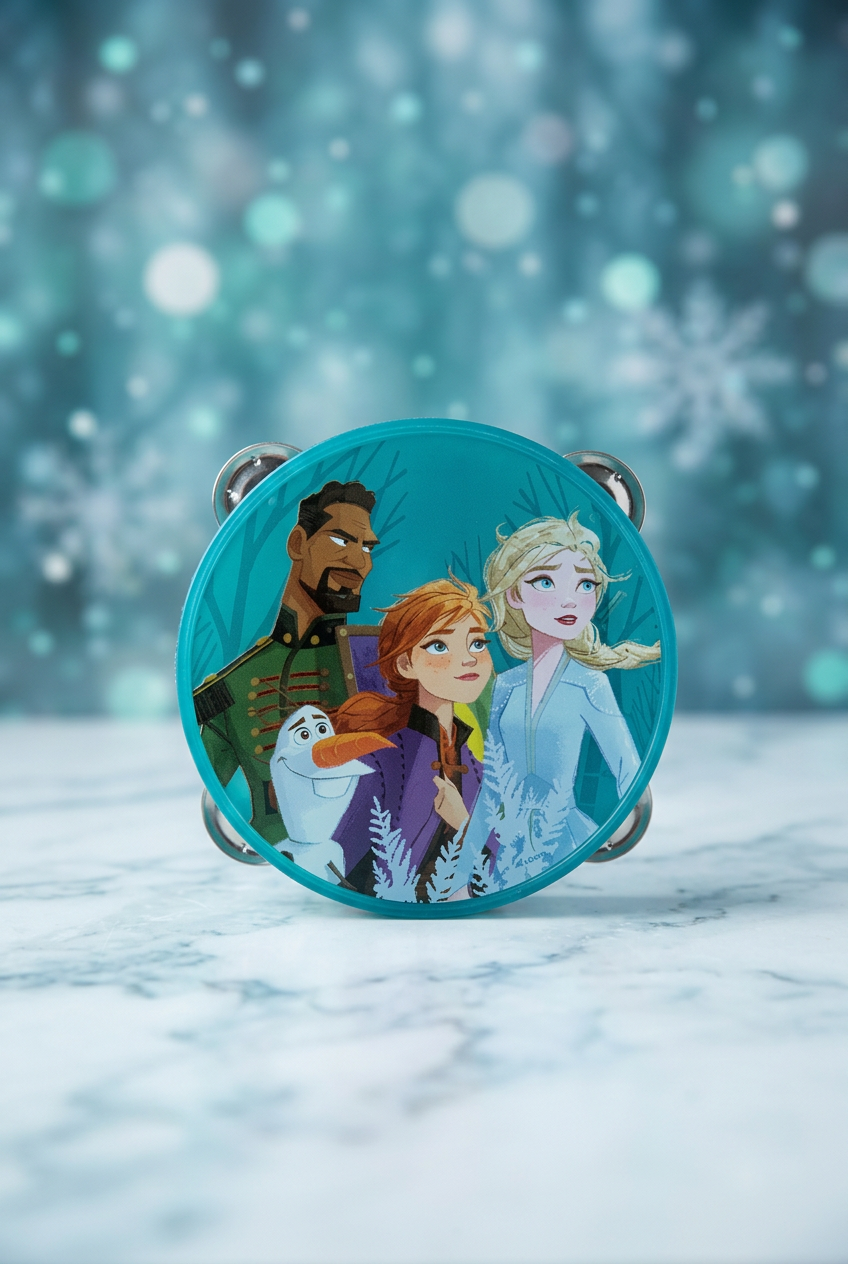Disney Frozen II Light Up Tambourine Toy.
