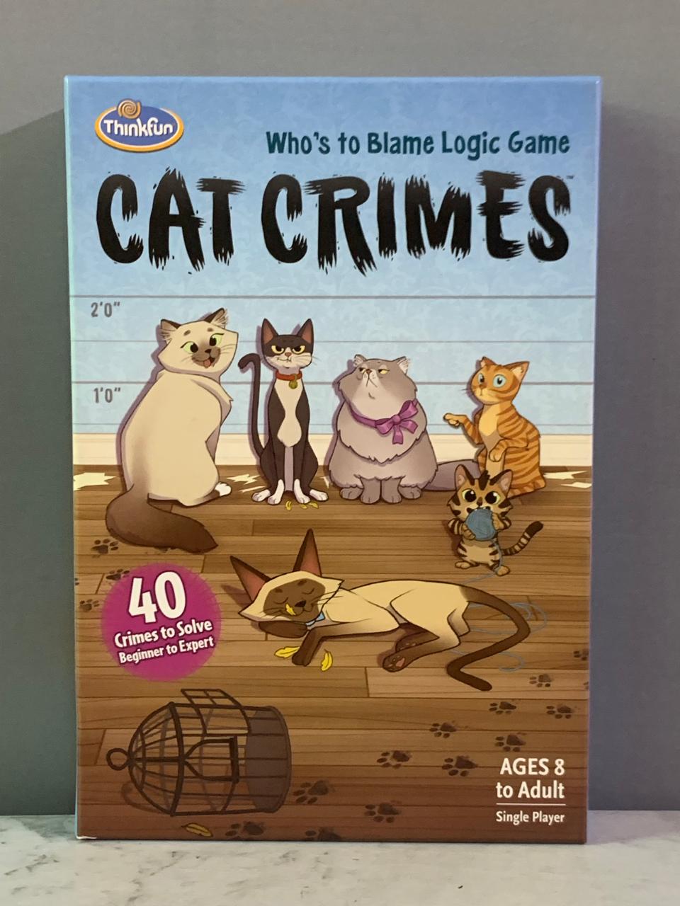 ThinkFun Cat Crimes Who's to Blame Logic Game.(Rs 200 advance)