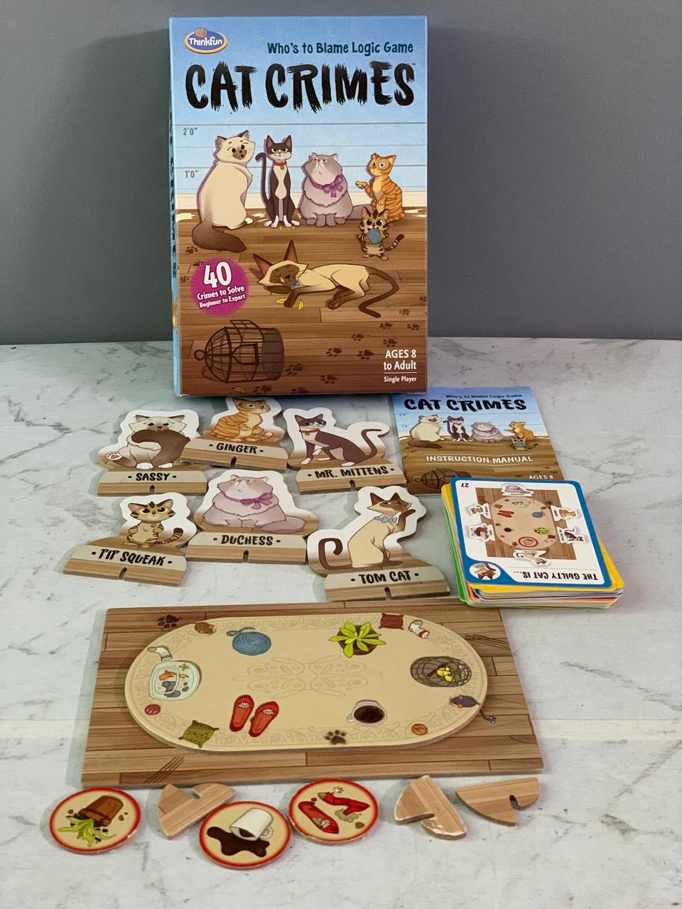 ThinkFun Cat Crimes Who's to Blame Logic Game.(Rs 200 advance)