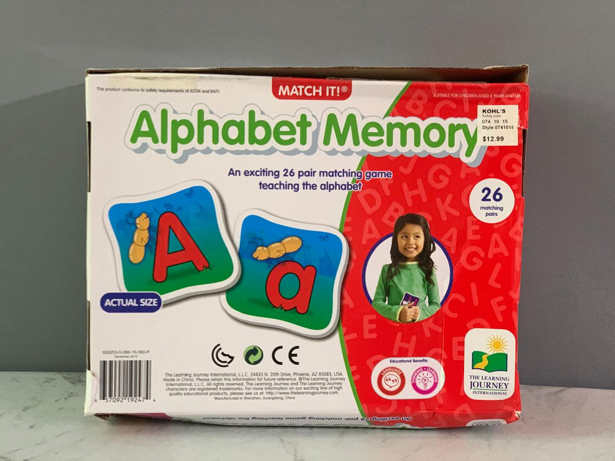 The Learning Journey International Match It! Alphabet Memory.(Rs 200 advance)