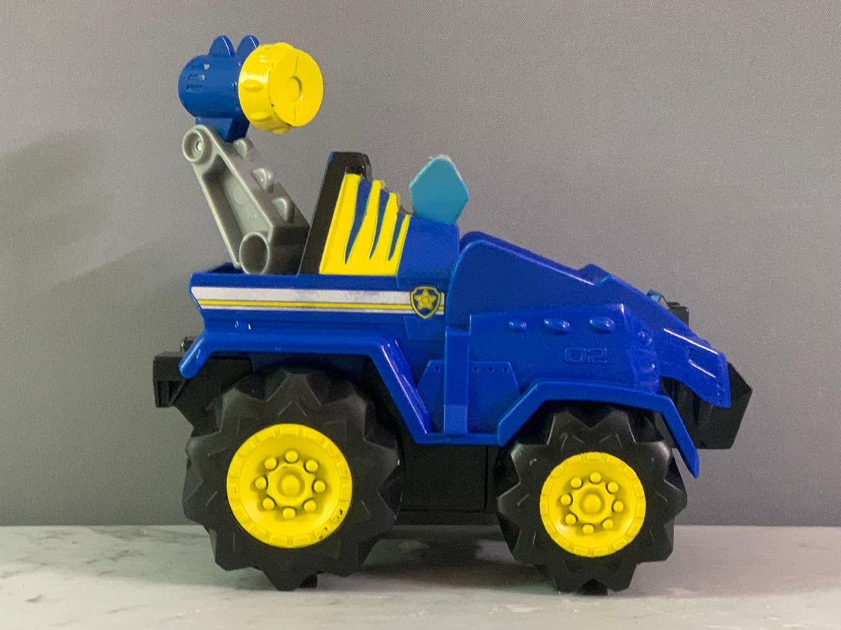 Paw Patrol Dino Rescue Chase Deluxe Rev-Up Vehicle.(Rs 150 advance)