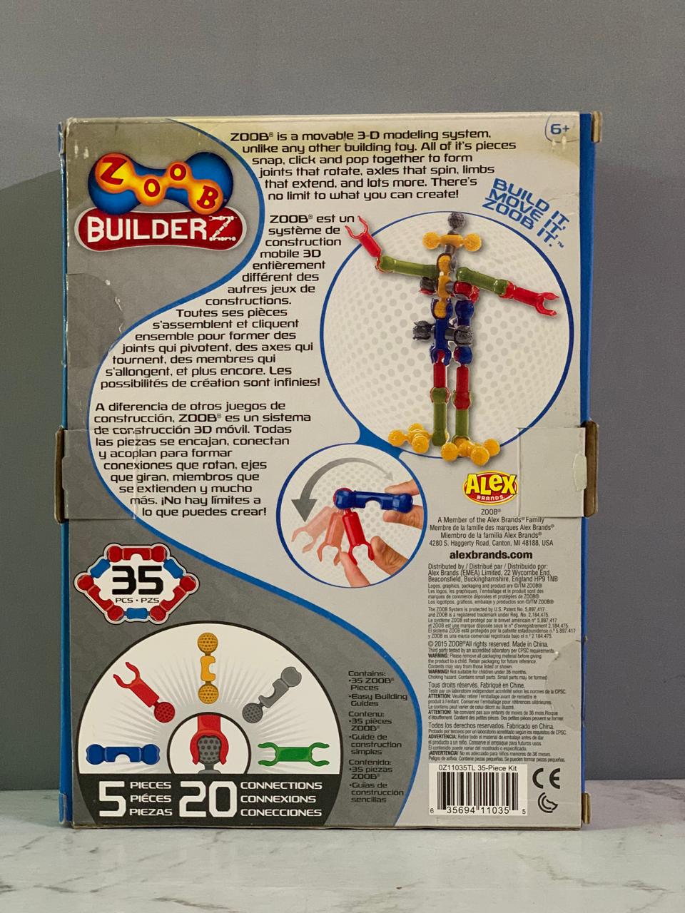 ZOOB BuilderZ 34 Piece Kit.(Rs 200 advance)