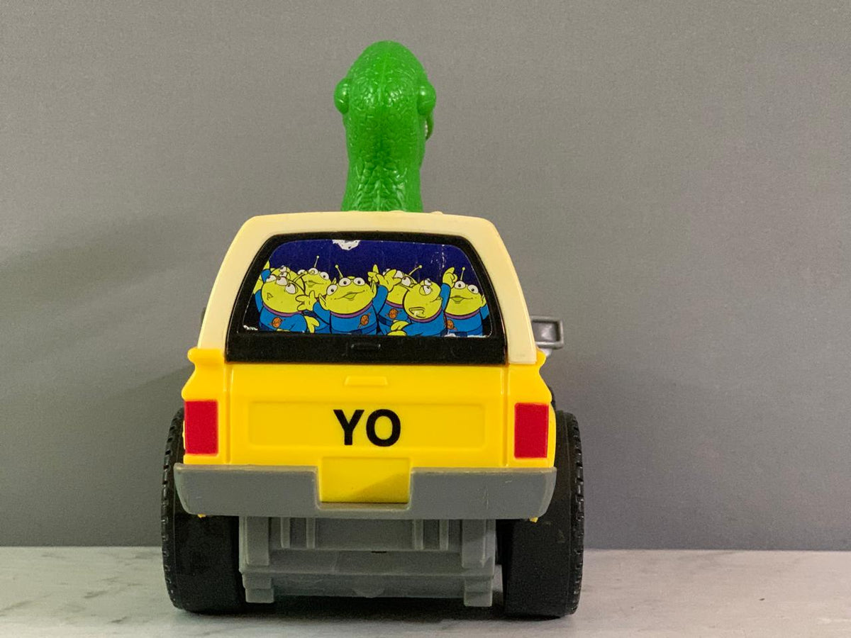 Fisher-Price Disney/Pixar Toy Story 3 Shake 'n Go Rex & Pizza Planet Truck.(Rs 150 advance)(music isn’t working)
