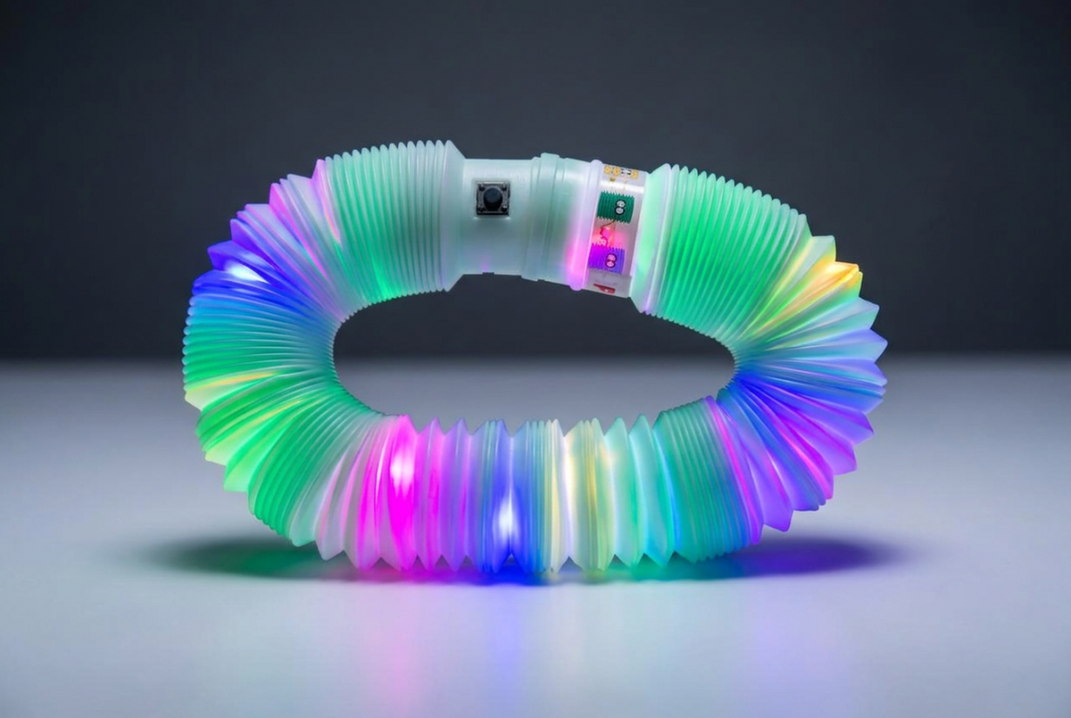 Light-Up Pop Tube Fidget Toy.(Rs 150 advance)(Assorted Colors)