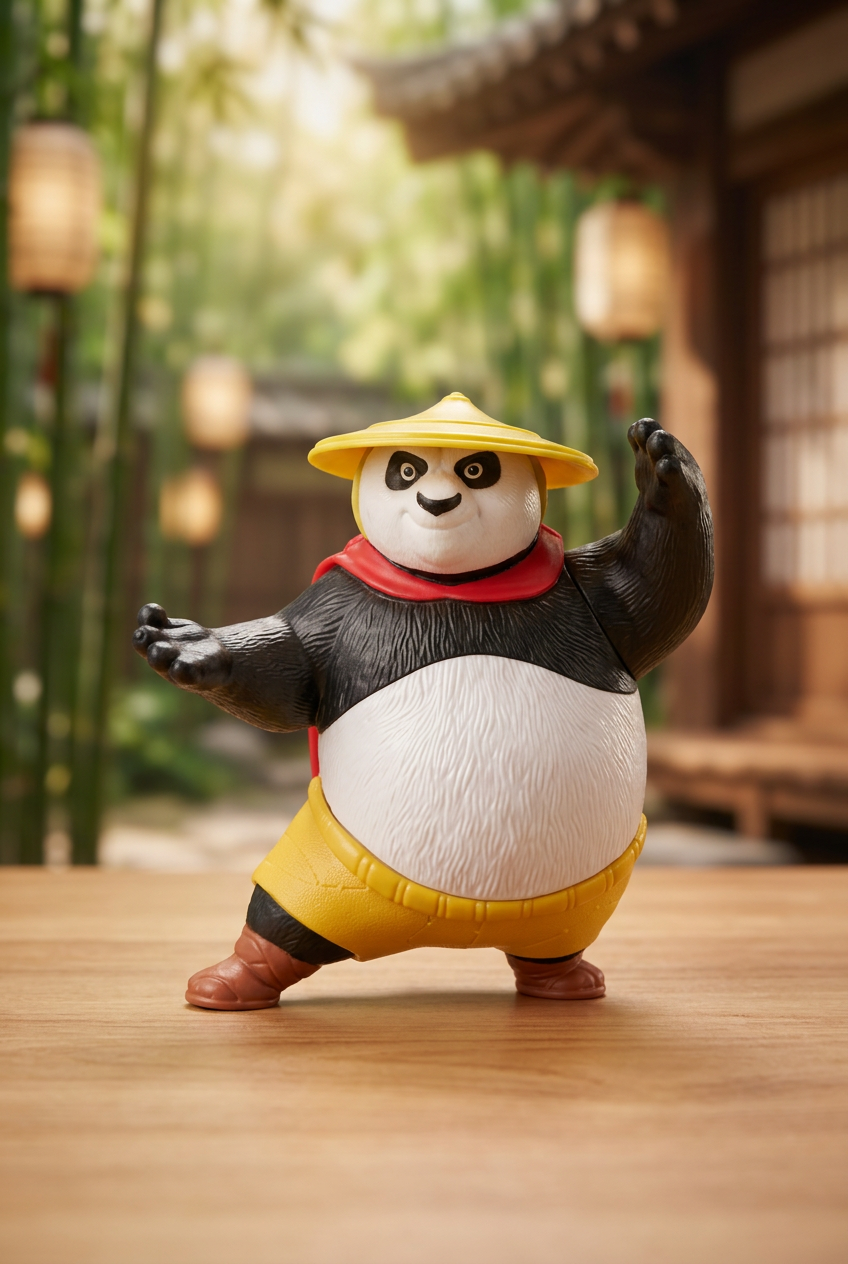 Kung Fu Dragon Warrior Po Action Figure.(Rs 150 advance)