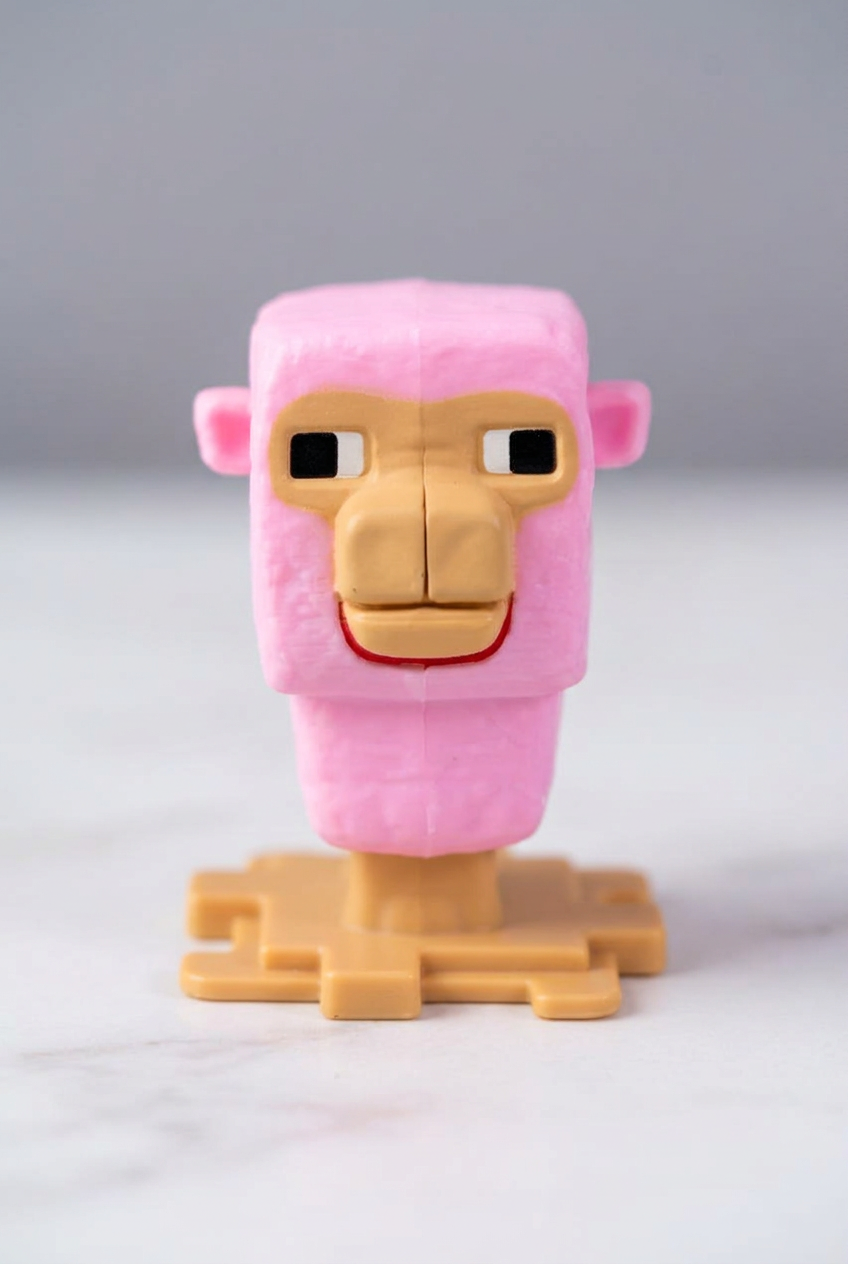 Minecraft Pink Sheep Toy. (Rs 150 advance)