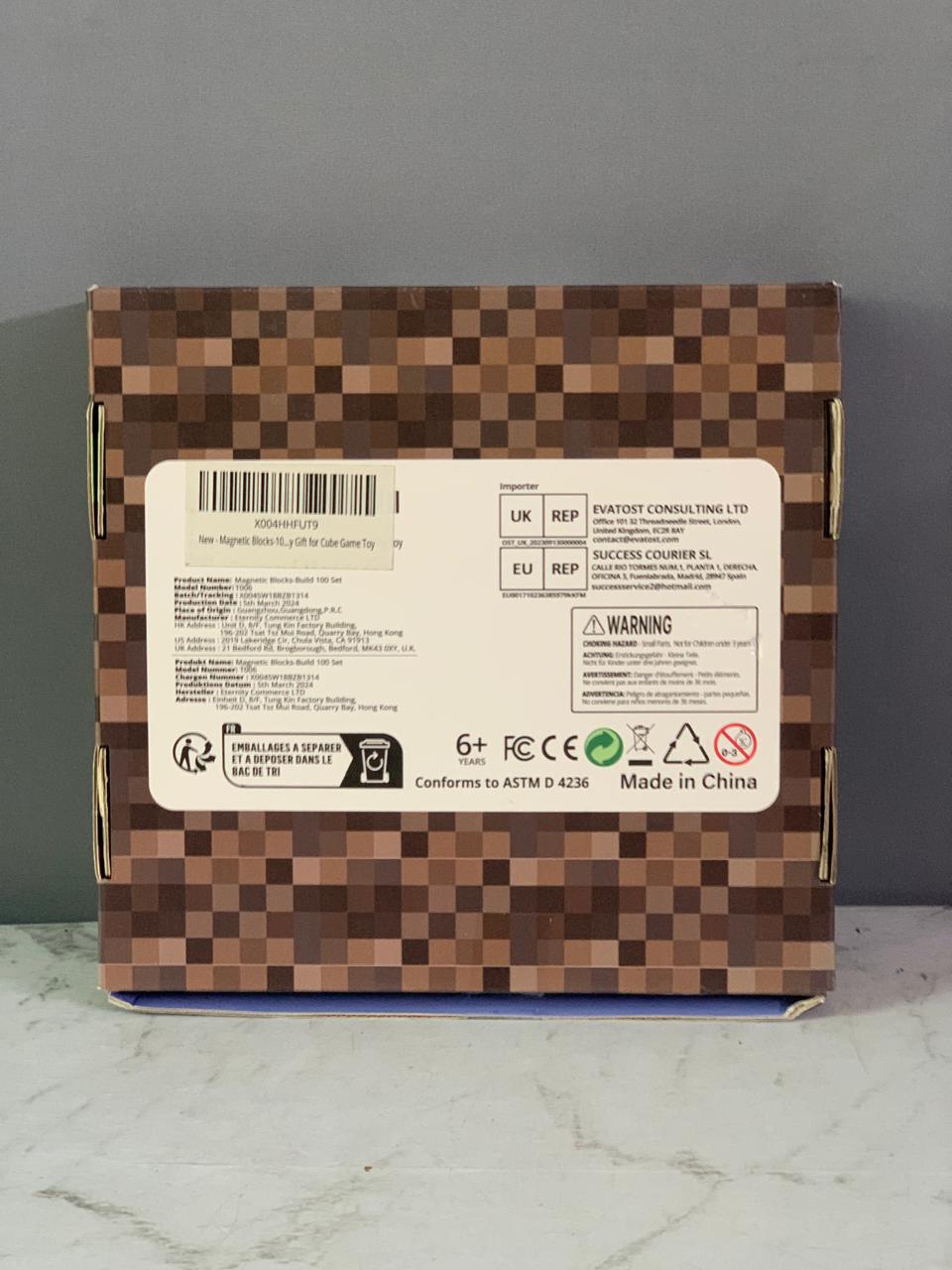 95-piece Minecraft-themed Magnetic Building Cubes Set.(Rs 200 advance)