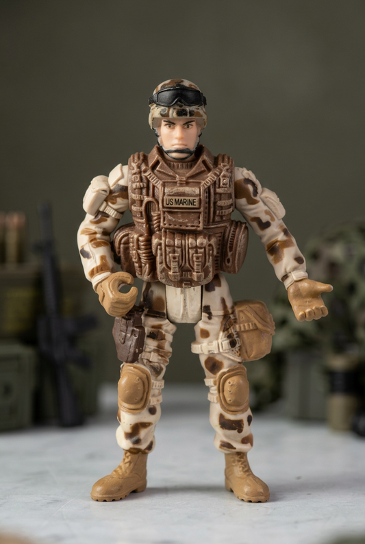 Chap Mei Excite U.S.M.C. Marine Military Action Figure.(Rs 100 advance)
