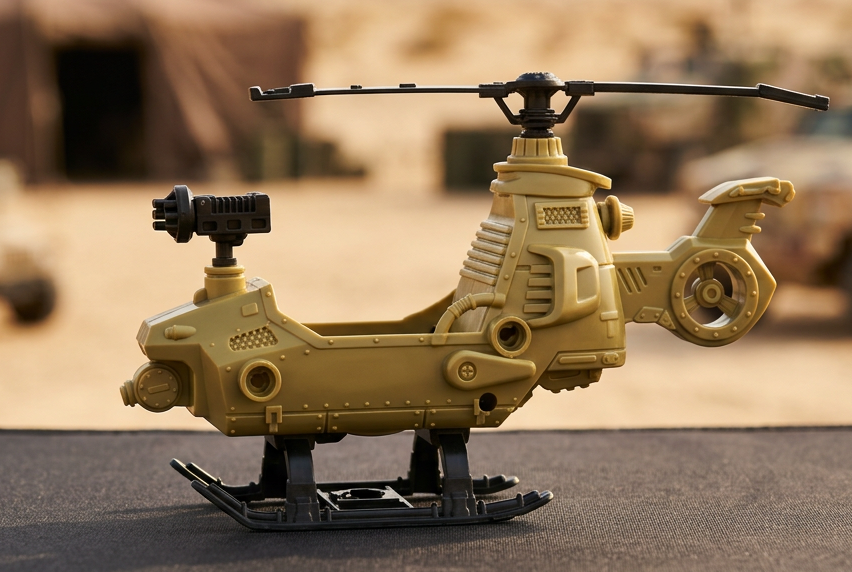 Military Scout Helicopter Toy. (Rs 150 advance)