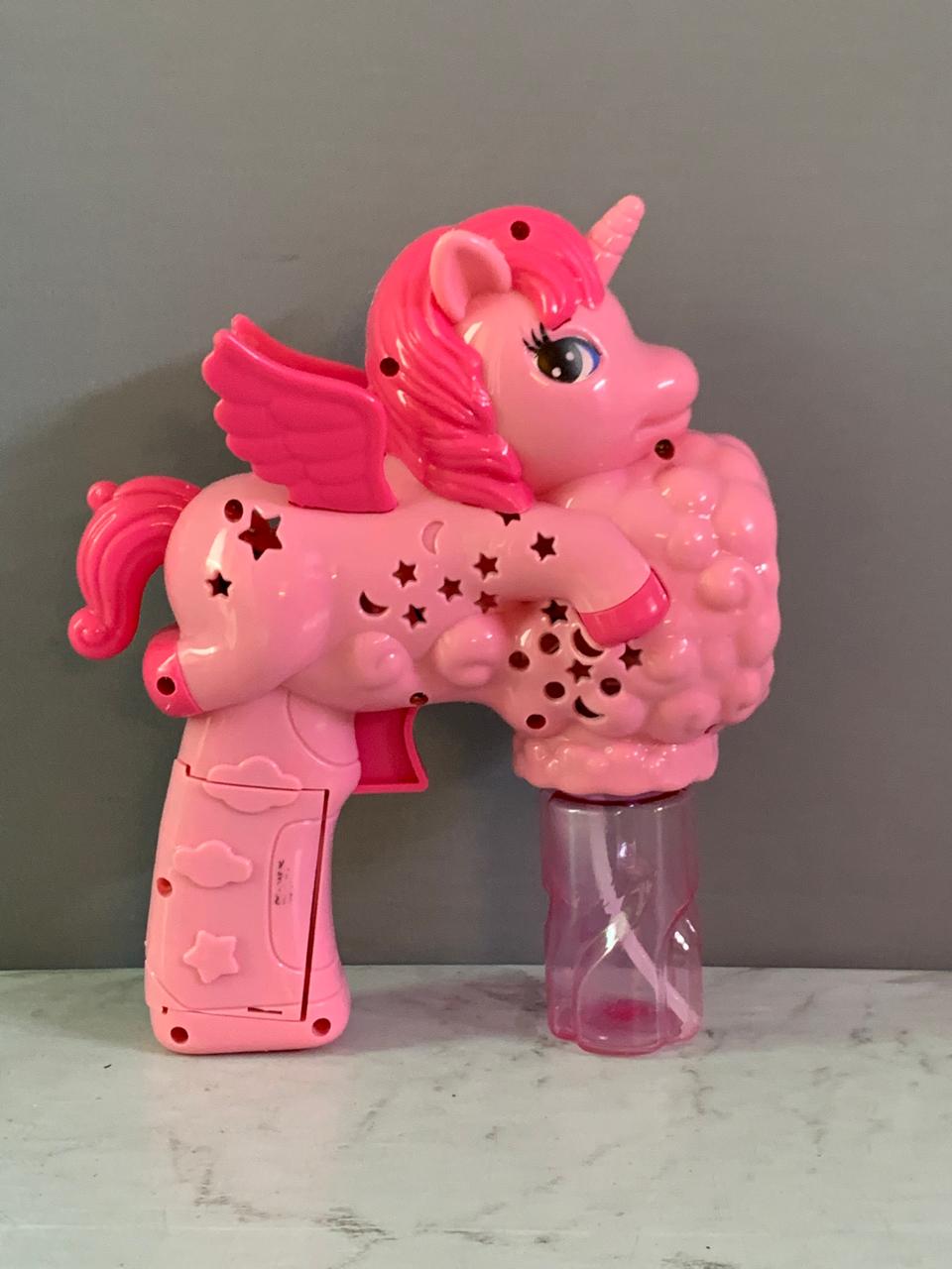 Unicorn Bubble Gun Blaster. ( Rs 150 advance )