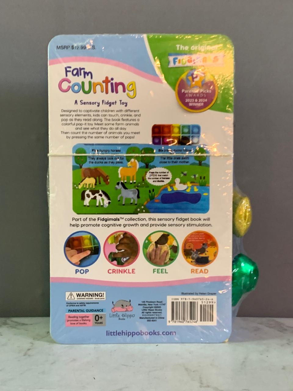 Fidgimals Farm Counting Educational Baby Book.(New)(Rs 200 advance)