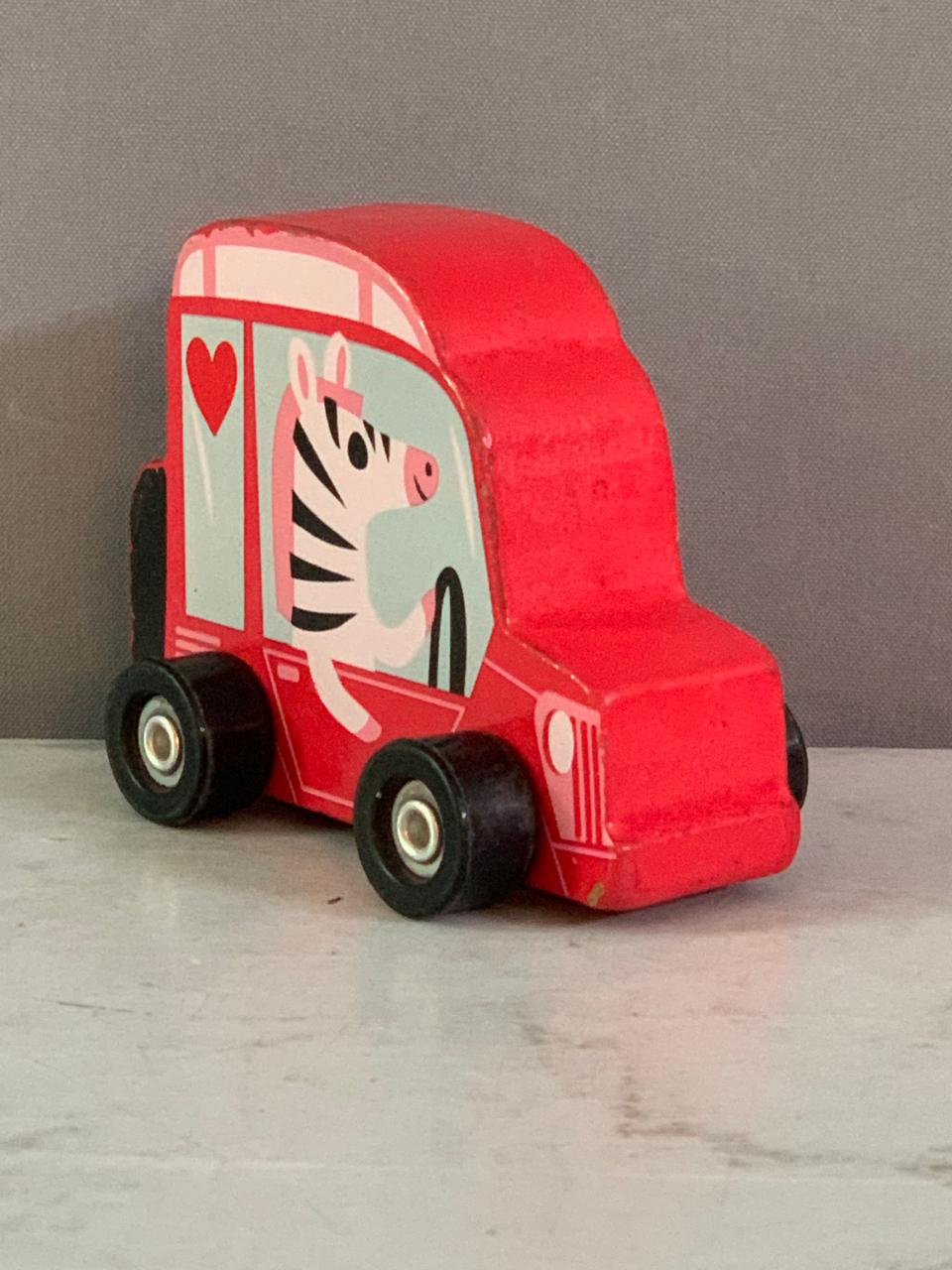 Target Bullseye's Playground Wooden Zebra Car Toy.