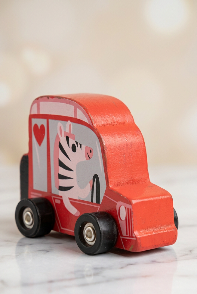 Target Bullseye's Playground Wooden Zebra Car Toy.