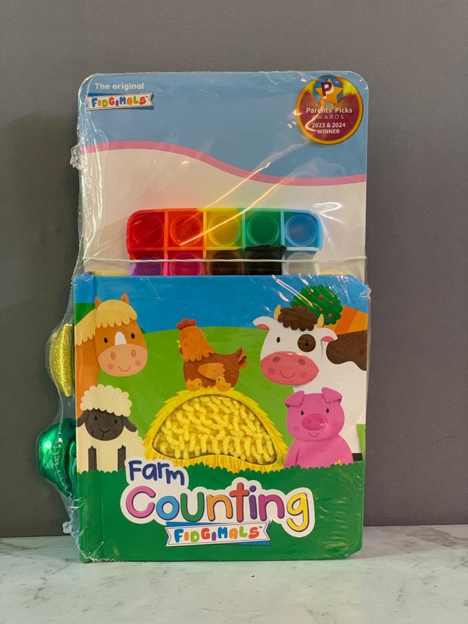 Fidgimals Farm Counting Educational Baby Book.(New)(Rs 200 advance)
