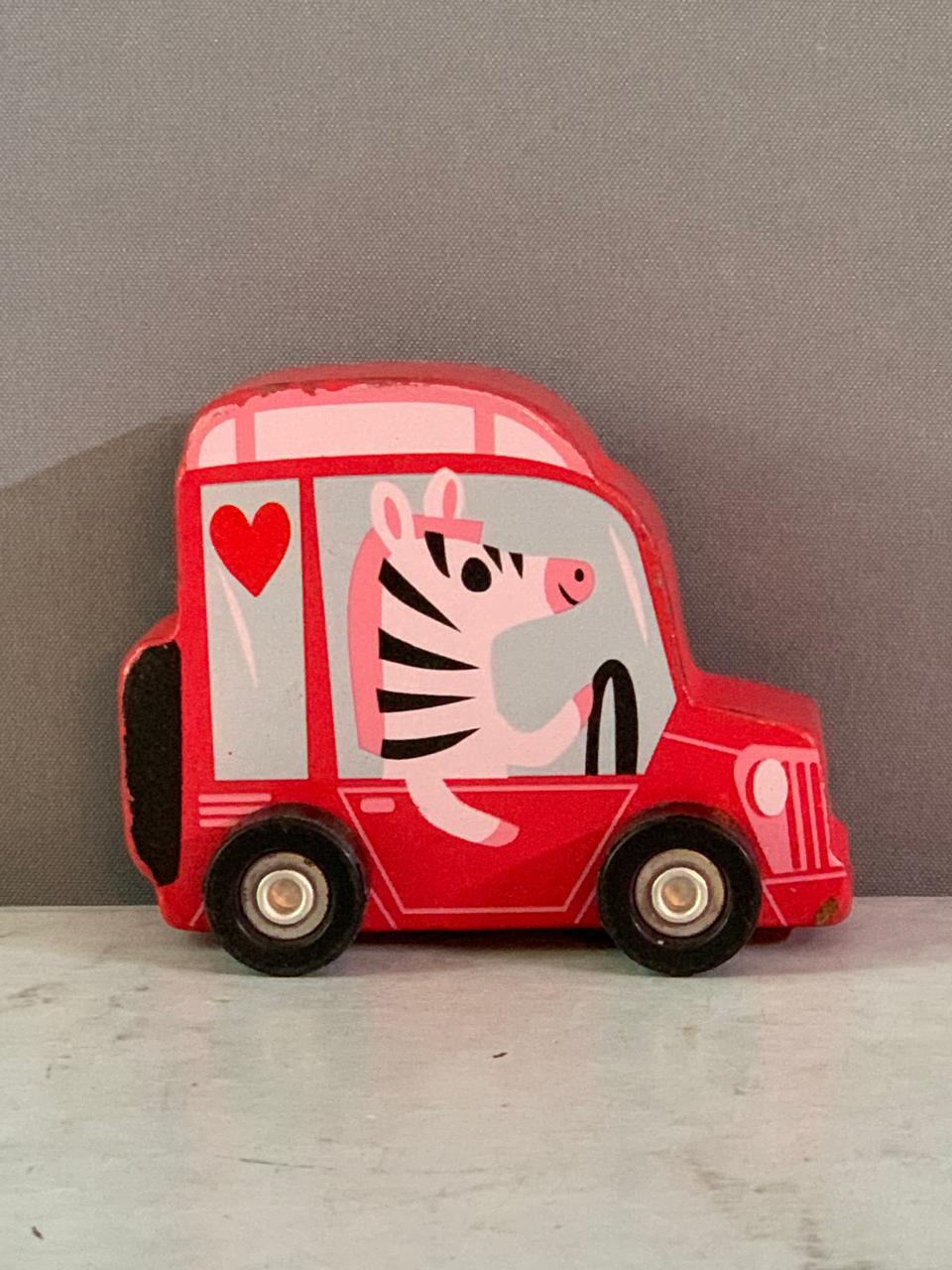 Target Bullseye's Playground Wooden Zebra Car Toy.