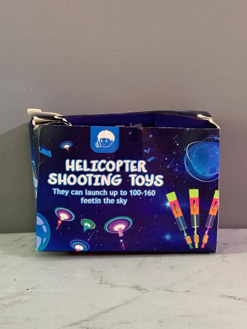Helicopter Shooting Toys.               (New)(25 pieces) (Rs 200 advance)