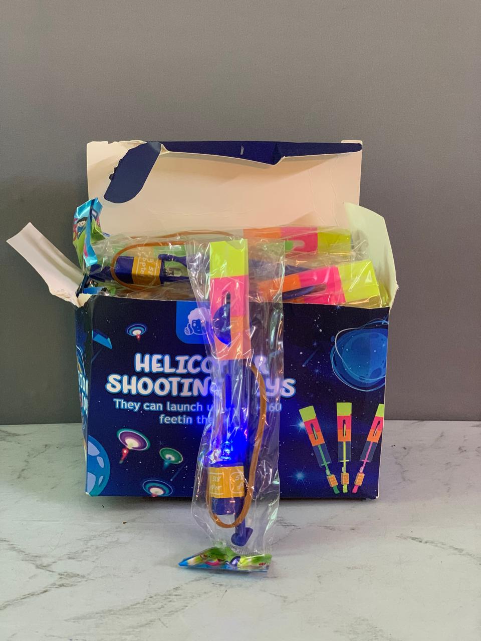 Helicopter Shooting Toys.               (New)(25 pieces) (Rs 200 advance)