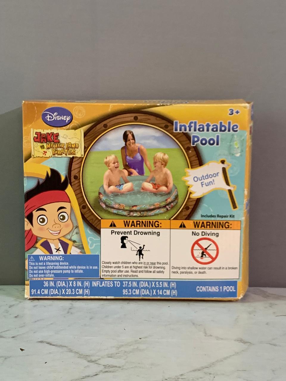 Disney Jake and the Never Land Pirates Inflatable Pool. (New)(Rs 200 advance)
