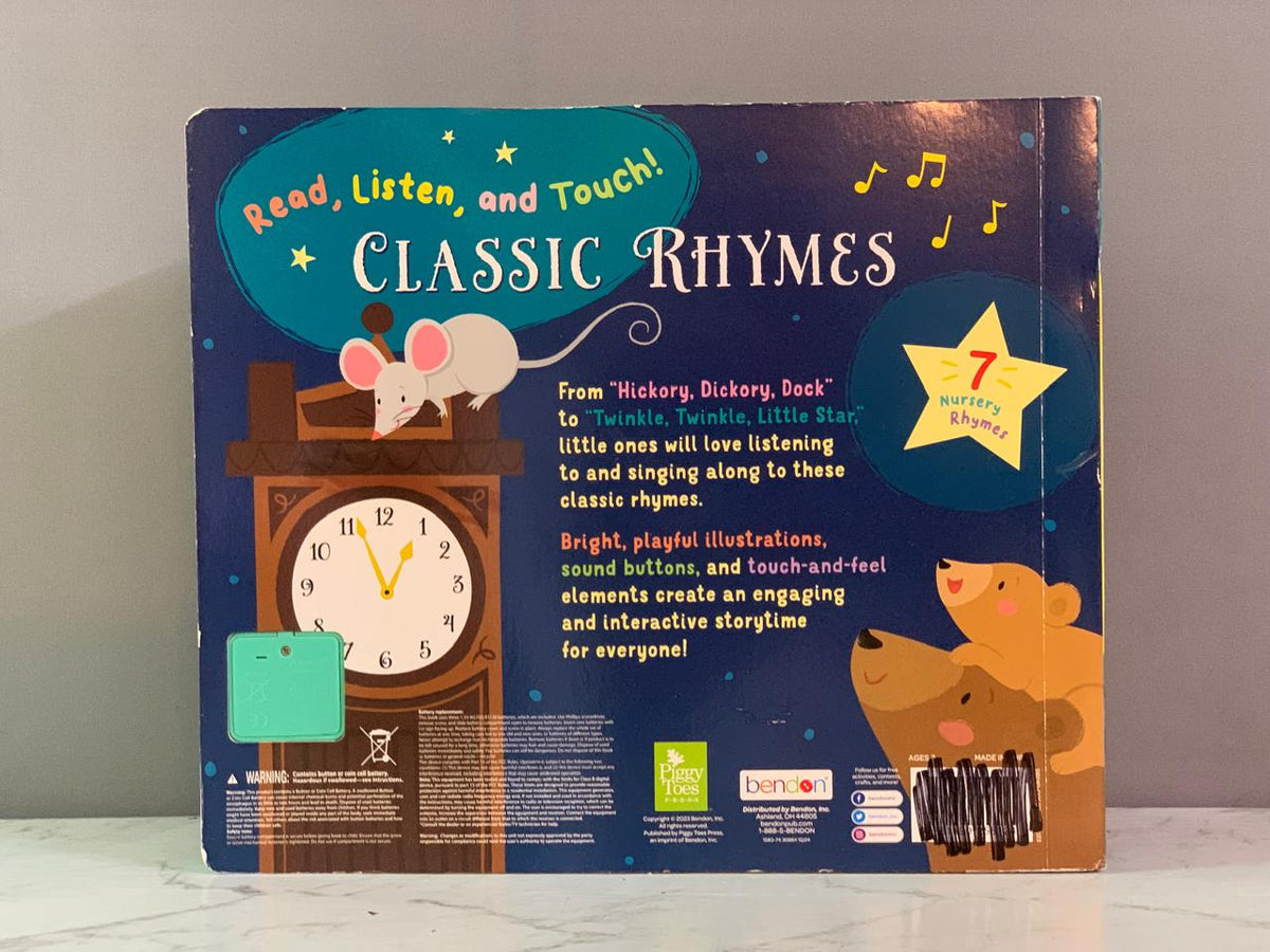 Bendon Classic Rhymes Sound Book.  ( Rs 250 advance )