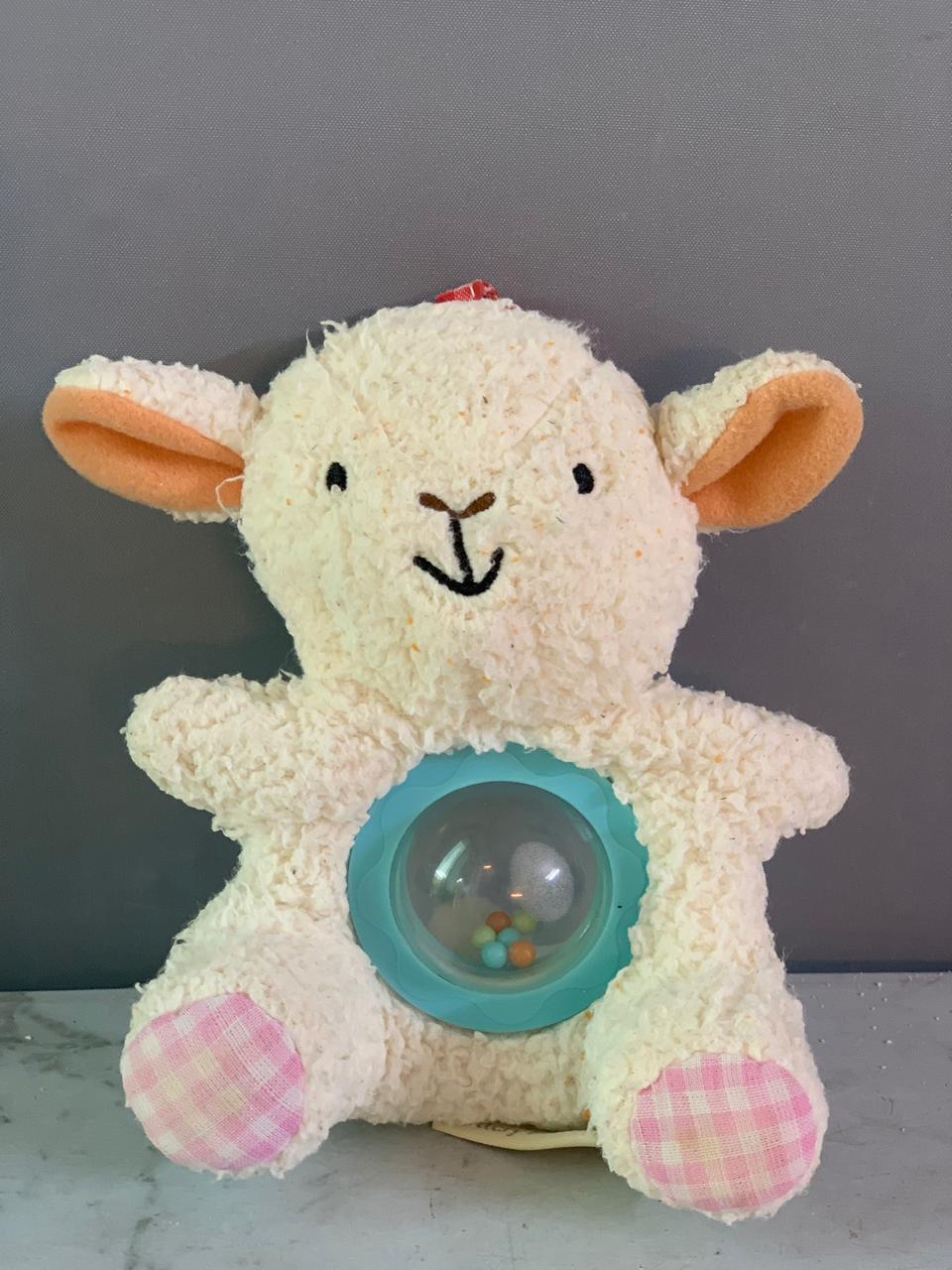 Kids II Plush Lamb Baby Rattle.