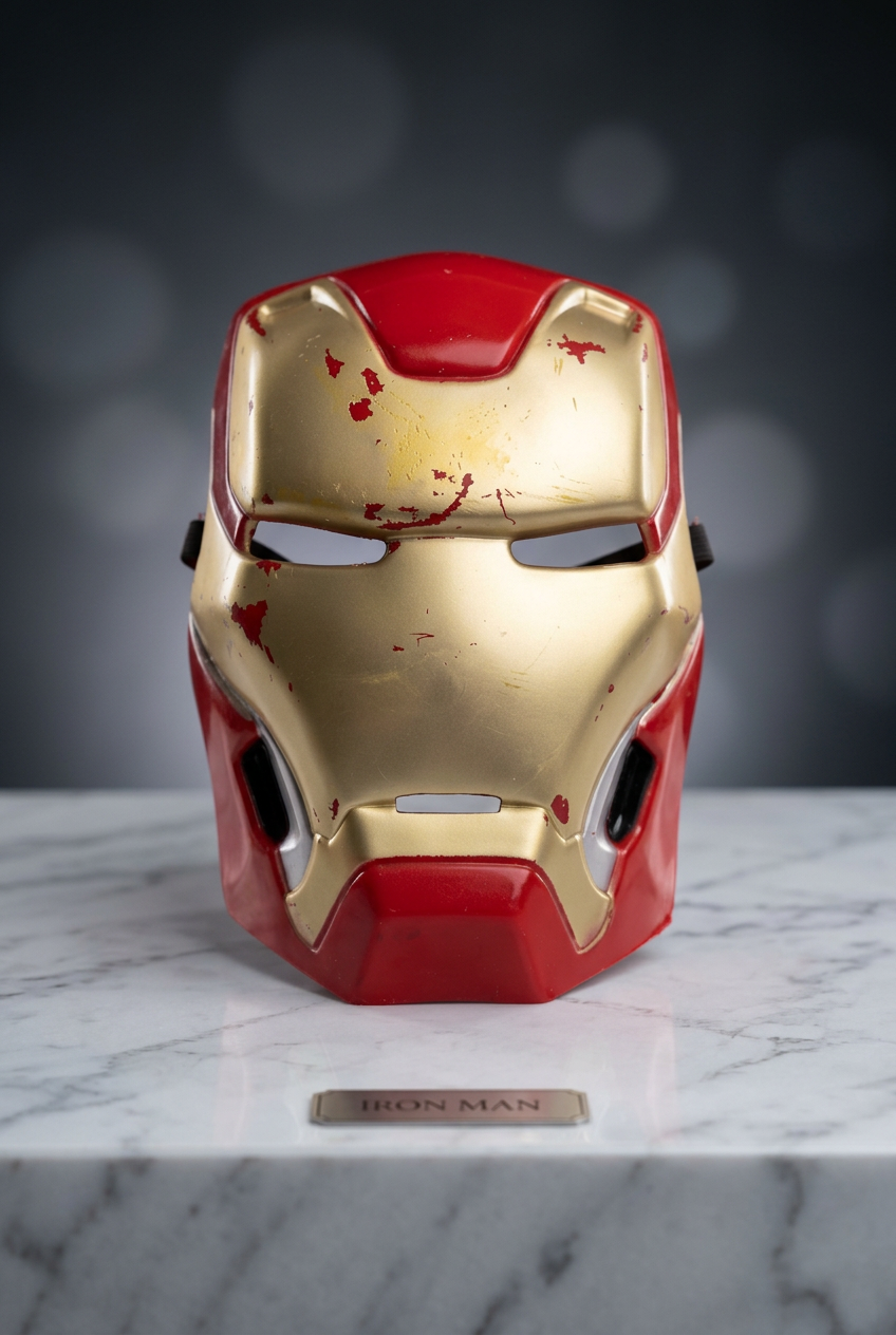Iron Man Costume Face Mask.
