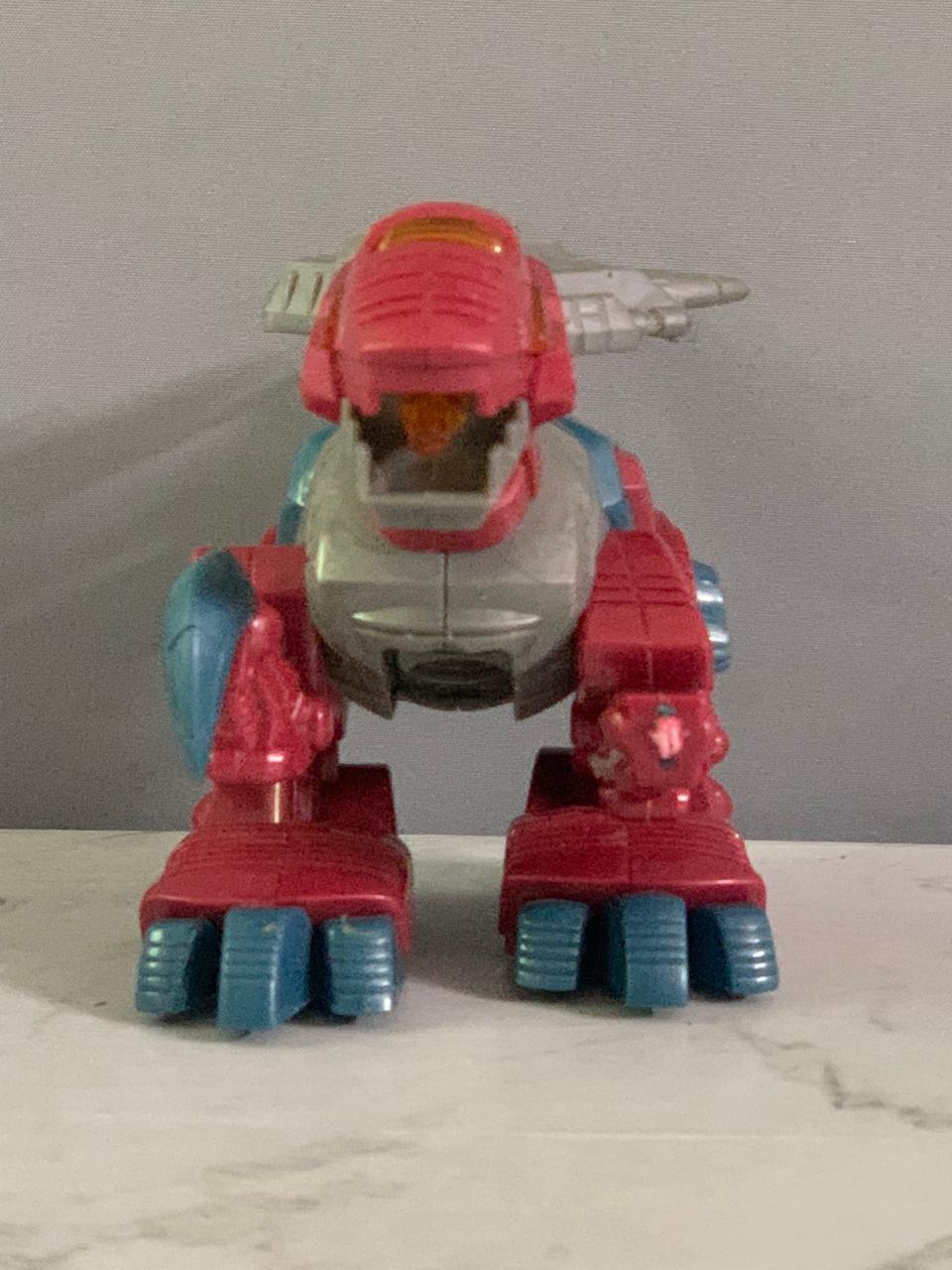 Cybotronix M.A.R.S. Dinoforce Red Raptor.(1 claw missing, must check video)(Rs 200 advance)