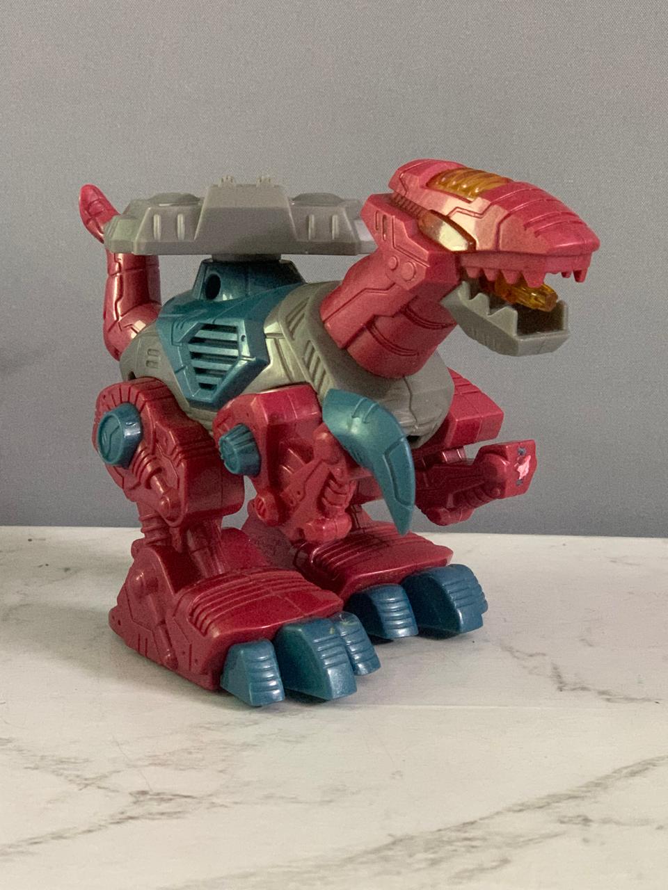 Cybotronix M.A.R.S. Dinoforce Red Raptor.(1 claw missing, must check video)(Rs 200 advance)