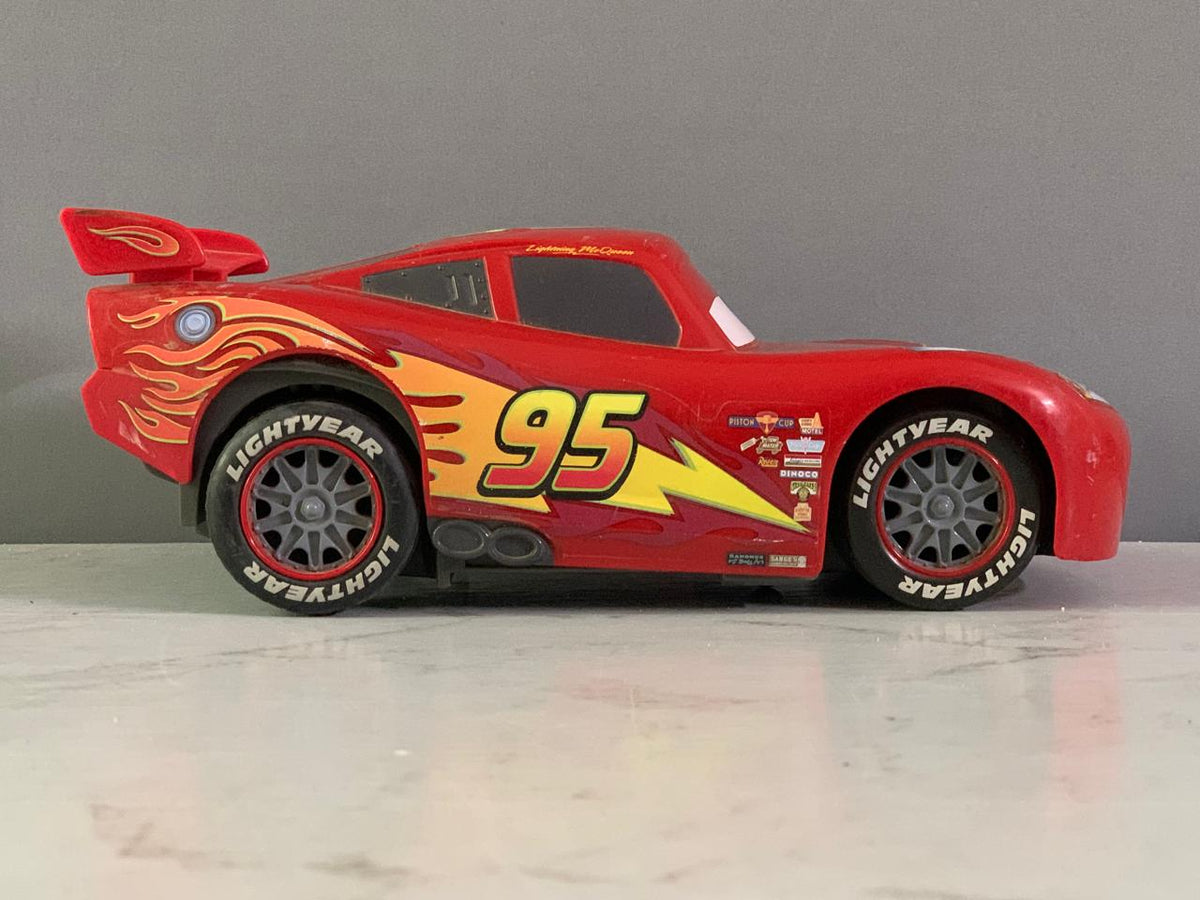 Musical Disney Pixar Cars Lightning McQueen with Racing Wheels. (Rs 200 advance)
