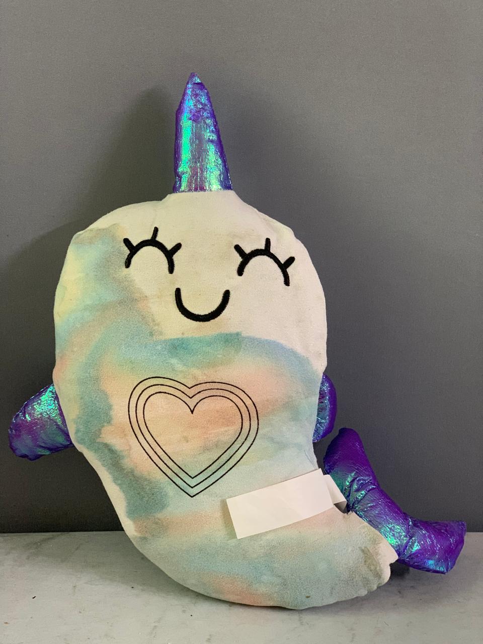 Squishmallows Ter the Narwhal Plush Toy.