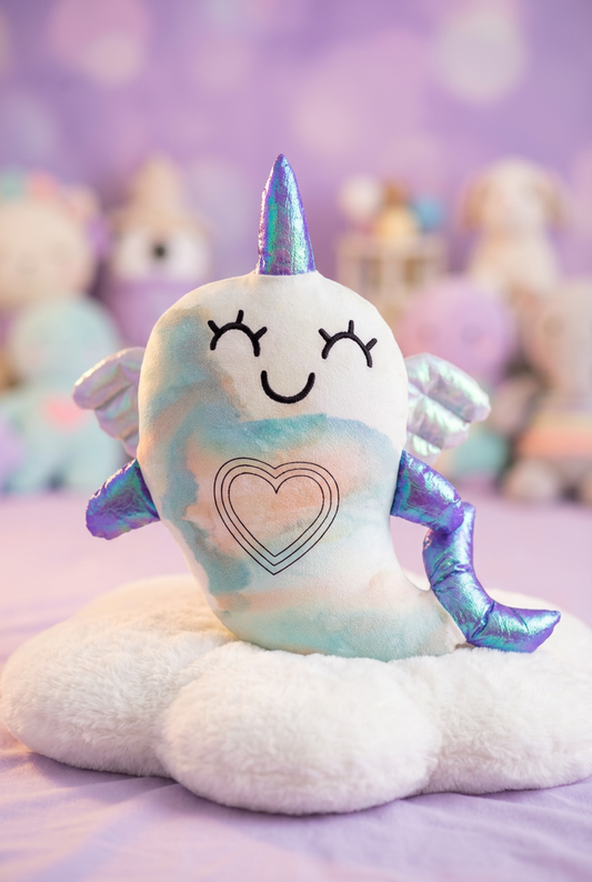 Squishmallows Ter the Narwhal Plush Toy.