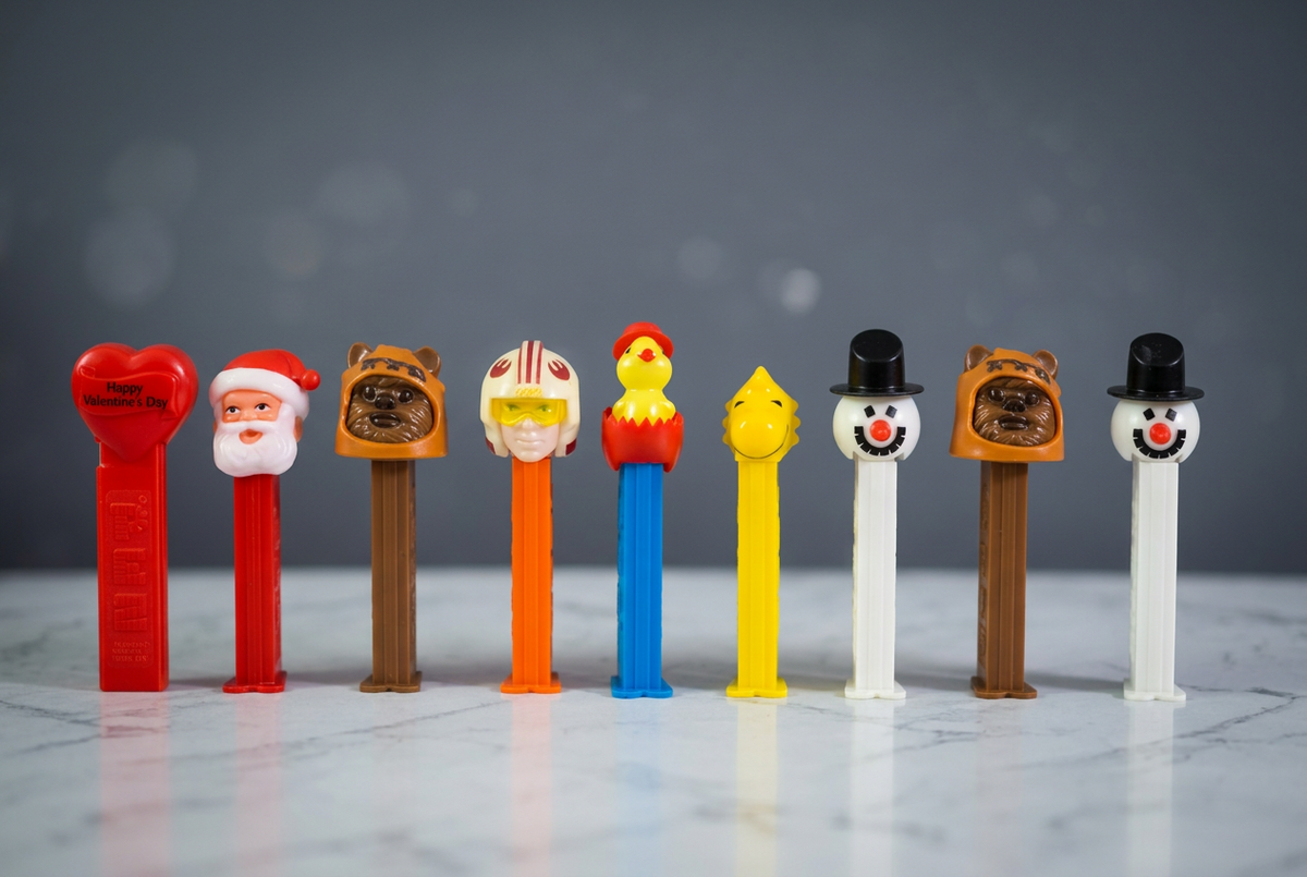 PEZ Candy Dispensers.(9 pcs)  ( Rs 200 advance )